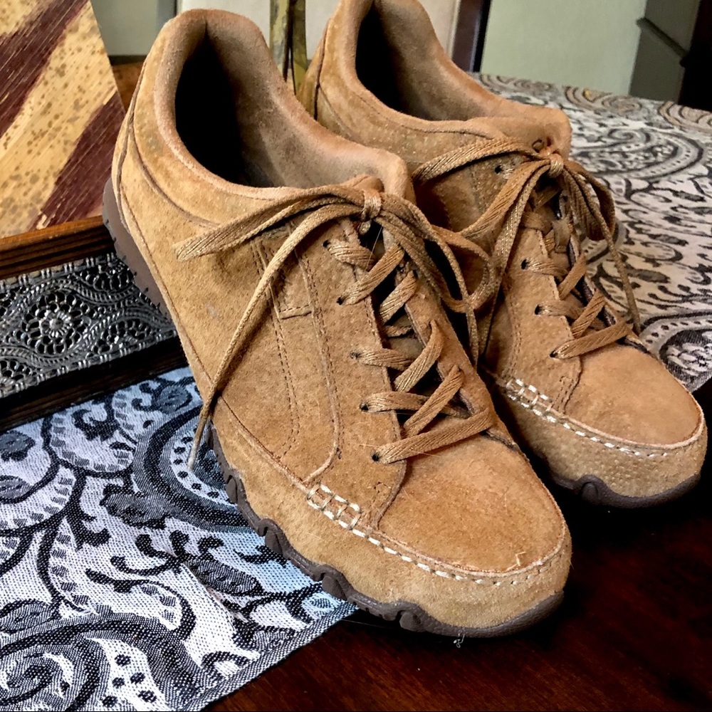 SKECHERS RELAXED FIT SUEDE SHOES